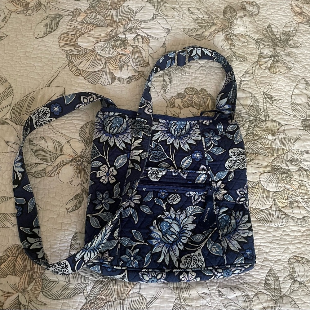 Vera Bradley Messenger Bag blue floral